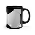 thumbnail image 3 of taza de ceramica 11 onzas, taza para cafe, ceramica, negro, futbol, pelotas, 3 of 4