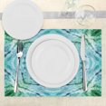 thumbnail image 3 of Ambesonne Blue Place Mats Set of 4, Abstract Teal, Standard Size, Teal and Blue, 3 of 6