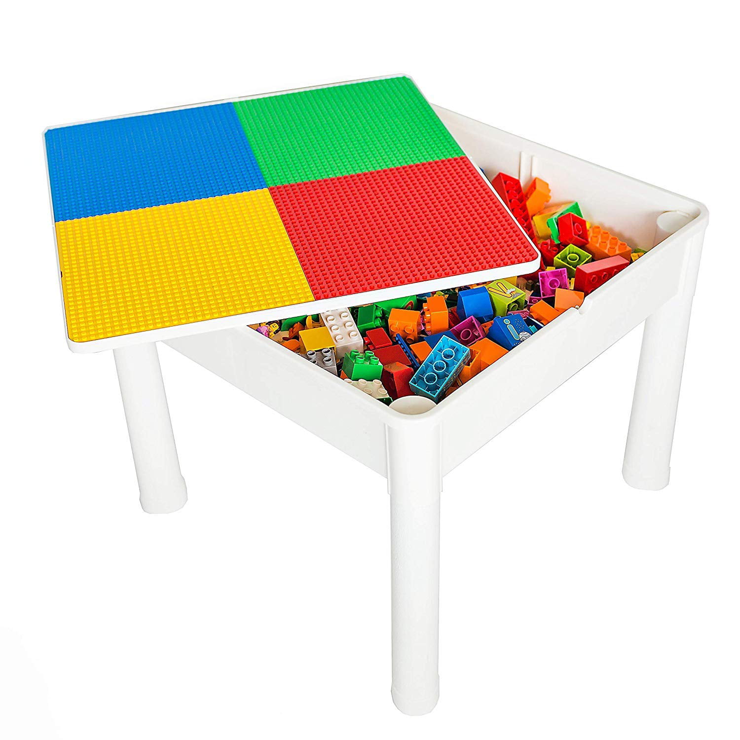Lego Table Best Item 4 In 1 Play Build Table Set For Indoor Activity