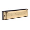 thumbnail image 3 of 2X Swan Harmonica 10 Agujeros Llave de C DORADO con Caja Blues Arpa Metal Acero, 3 of 8
