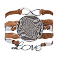 thumbnail image 1 of Illusion Lines Repeating Ellipse Bracelet Chain Rope Ornament Wristband, 1 of 3