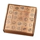 thumbnail image 4 of Juego de 25 mini sellos de madera para manualidades, manualidades decorativas y proyectos de bricolaje. Clima, 4 of 8