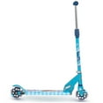 thumbnail image 2 of Huffy Frozen II Kids Ages 5+ Folding Outdoor Inline Scooter w/ LED Lights, Blue, 2 of 5
