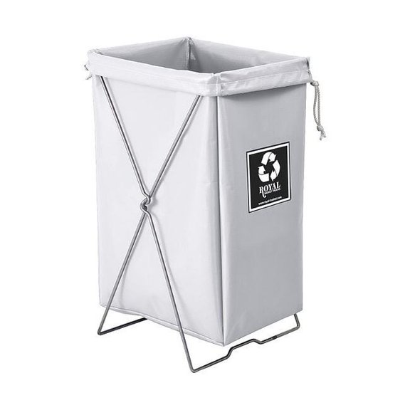 Royal Basket Trucks Steel/Vinyl Enviro Hamper Kit White G00-WWX-EBK