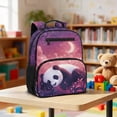 thumbnail image 2 of Jeiento Lightweight Toddler Backpack for Girls, Cute Panda 13.5 Inch Preschool Bag, Kids School Backpack with 2 Front & 2 Side Mesh Pockets, 2 of 7