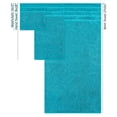 thumbnail image 3 of American Soft Linen Turkish 6 Piece Towel Set, 100% Cotton Premium Soft Bathroom Towels, Aqua Blue, 3 of 8