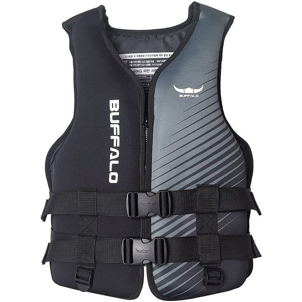 Buffalo Kayak Life Vest for Adults, Leaf Printed Life Vest for Sailing  Surfing Kayaking, Men Women Personal Aid Jacket 