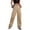 Khaki, variant on Womens High Waisted Cargo Pants Wide Leg Casual Pants Trousers with Pockets,Army Green,Women's XS-XL