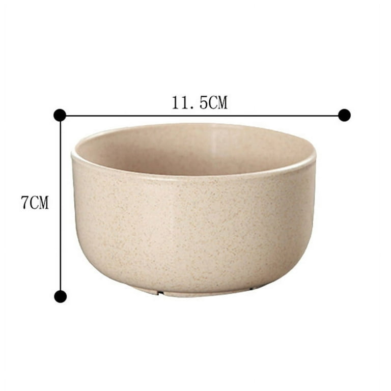 Aurora Trade Unbreakable Cereal Bowls - Wheat Straw Fiber Lightweight Bowl with Lid - Dishwasher & Microwave Safe - for,Rice,Soup Bowls, Size: 14