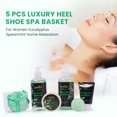 thumbnail image 2 of Draizee Luxury Heel Shoe Spa Gift Basket, 8-Piece Body Care Set with Shower Gel, Bubble Bath, Body Butter, Body Lotion, Bath Bomb, Towel and Mirror, Eucalyptus Spearmint Scent, 2 of 12