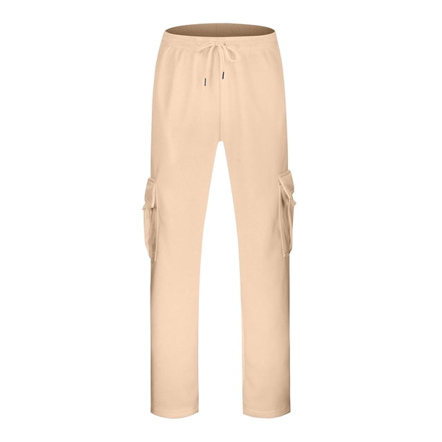 YDLCAFD Winter Sweatpants For Men Mens Hop Pants Casual Solid Color Track Lace Up Workout Pants With Pocket