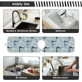 thumbnail image 7 of Coolnut Cute Cartoon Whales Sink Splash Guard for Faucet 2 Packs Faucet Absorbent Mats, Summer Sea Animal Faucet Handle Drip Catcher Quickly Drying Mat for Kitchen Counter Bathroom, 30"x5.5", 7 of 7