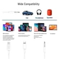thumbnail image 4 of Cable de conector auxiliar de audio USB C a 3,5 mm [3 en 1] para iPhone y Samsung, 4 of 6