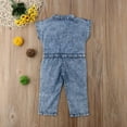 thumbnail image 5 of Odeerbi Baby Girls Boys Clothes Baby Rompers Toddler Short-sleeved Solid Color Denim Romper Jumpsuit, 5 of 9