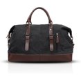thumbnail image 1 of Bolsa de viaje de lona, bolsa de deporte, bolsa de gimnasio, bolsa de playa, bolsa portátil para hombres y mujeres, bolsa de hombro para actividades al aire libre, bolsa cruzada negra, 1 of 5