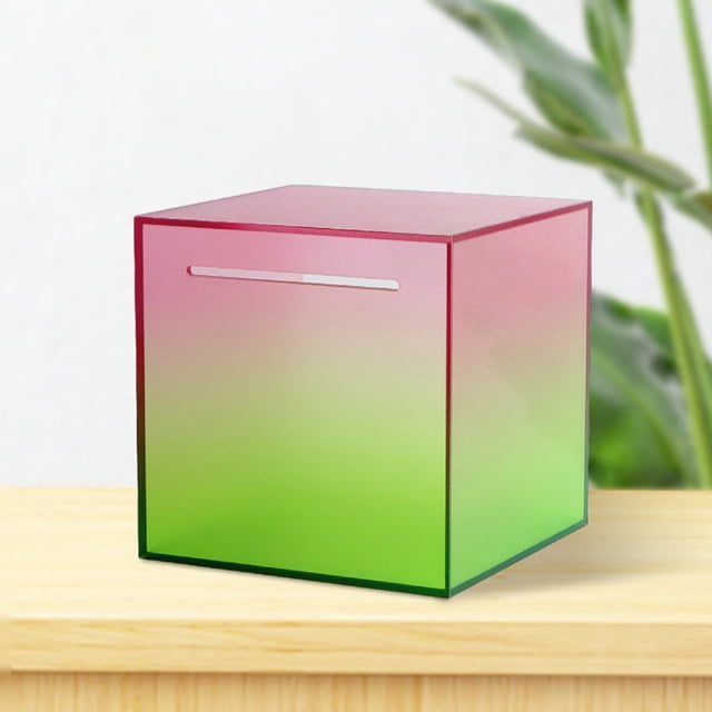 UPGRATOR Caja Para En Acrílico Resistente Con Texturizado Para Almacenar Monedas