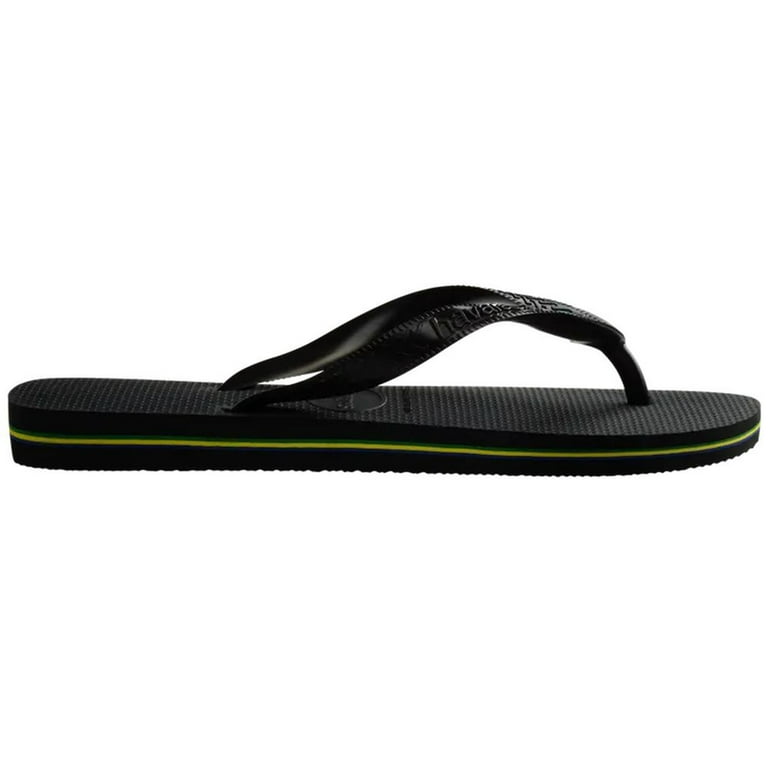 Havaianas Brazil Flip Flop - Men's Summer Sandals - Black, 13/14
