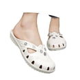thumbnail image 3 of Women Rhinestone Flat Sandals EVA Garden Sandals Summer Shoes Lightweight, 3 of 8