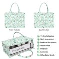 thumbnail image 2 of Large Capacity Tote Bag,Light Blue Christmas Tree Pattern Handbag Fashion Luxury Tote Bag,15.7"x13"x 5.1" Inches,Laptop Compatible, 2 of 6