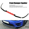 thumbnail image 4 of Front Bumper Splitter, 3PCS Front Bumper Splitter  Delicate Corners Bumper Lip Spoiler Universal For A3 A4 A6, 4 of 8