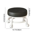 thumbnail image 7 of Wheeled Low Stool for Home Use | Universal Wheels | Multifunctional Sitting Stool - Comfortable Ergonomic Plastic PU Sponge Seat | 1 pc | 25x25x22cm | Compact Design, 7 of 7