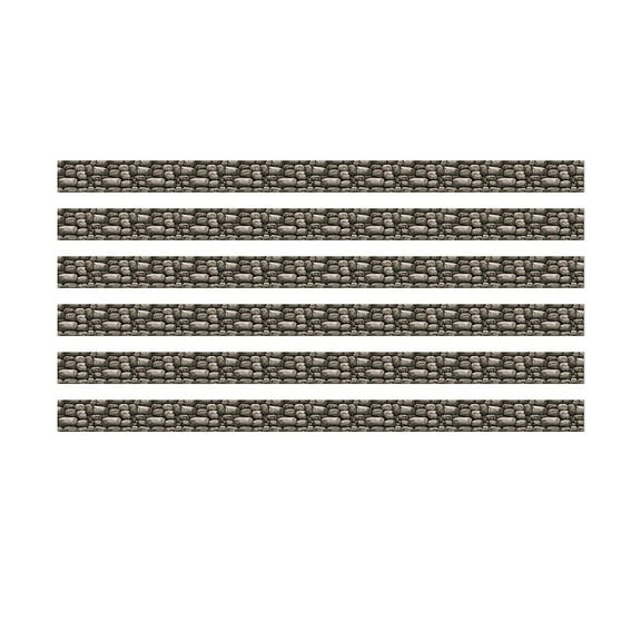 Eureka Curiosity Garden Stone Wall Deco Trim, 37 Feet Per Pack, 6 Packs