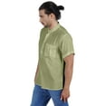 thumbnail image 4 of Atasi Short Kurta Mandarin Collar Tee Solid Short Sleeve Henley Shirt With Pocket, 4 of 7