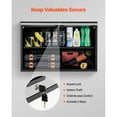 thumbnail image 5 of KFFKFF Metal Wall Cabinet – 27.56" W x 12.01" D x 19.69" H, Floating Storage Cabinet with Lift-Up Door and Adjustable Shelf, 240 lbs Weight Capacity, 5 of 9