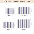 thumbnail image 5 of Purple Grey Striped Door Mat Indoor Outdoor, Minimalist Farmhouse Stripe Non Slip Welcome Mat with Rubber Backing, Absorbent Fabric Front Door Mats Entryway Rug for Home Patio Entrance 18"x30", 5 of 9