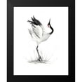 thumbnail image 2 of McCavitt, Naomi 12x14 Black Modern Framed Museum Art Print Titled - Japanese Cranes I, 2 of 5