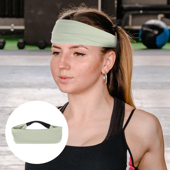 WHAMVOX junk brands headband Sports Headband Light Green Elastic Design for Basketball and Cycling 1Pcs