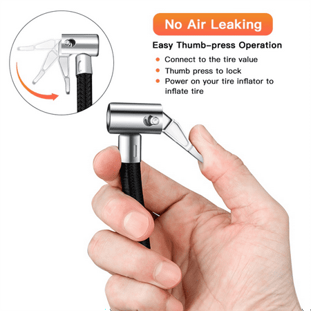 

Car Tire Inflator Hose Inflatable Air Pump Extension Tube Adapter
