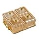 thumbnail image 3 of Caja organizadora de cuencos para servir con compartimentos y doble asa con rejilla Nordic Cookies Aureato 4 Cuencos, 3 of 9