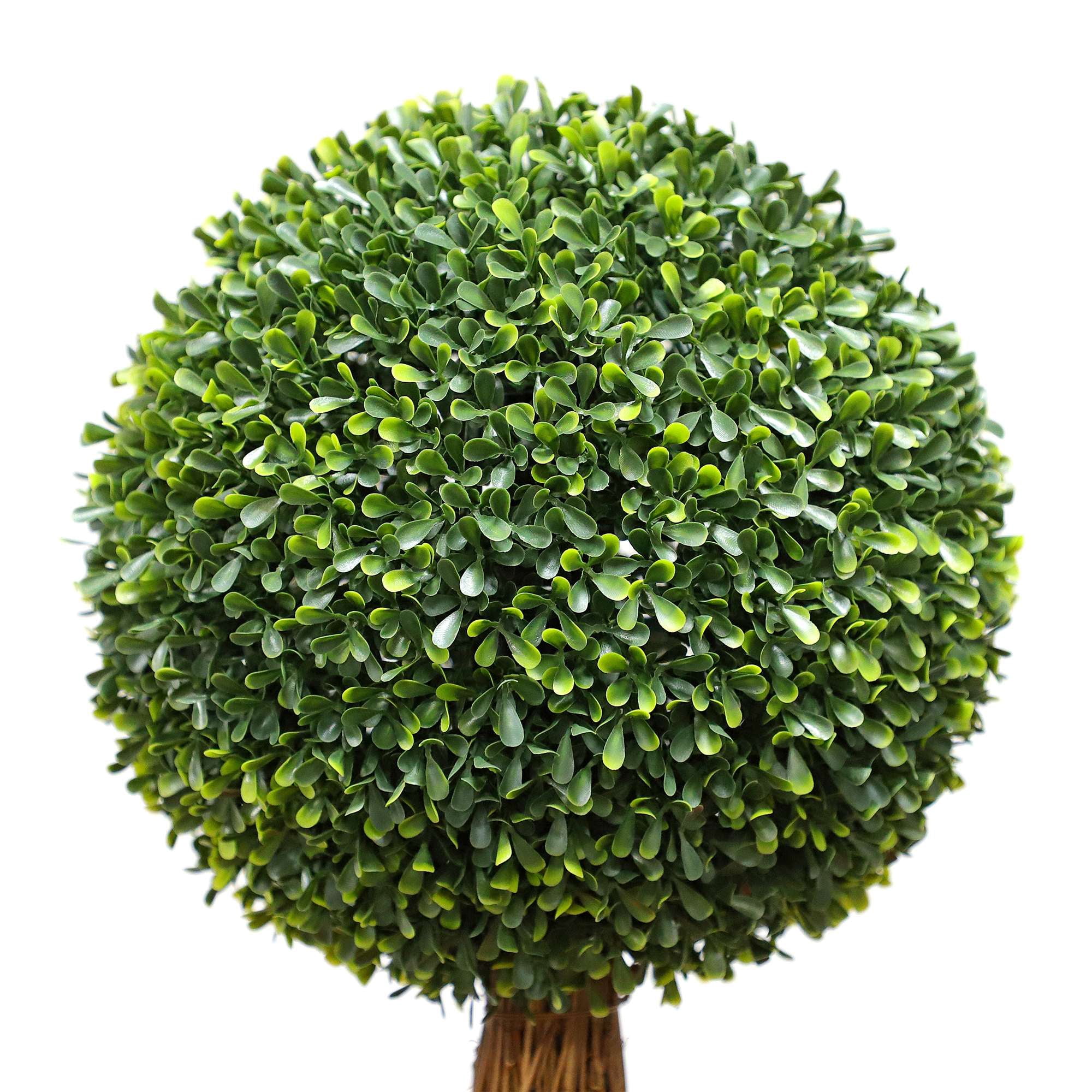 My Texas House Boxwood Artificial 16" Topiary in Floral Pot