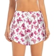 thumbnail image 2 of Balery Girl Butterfly Pantalones cortos deportivos para mujer con forro y dos bolsillos, elásticos, para entrenamiento, gimnasio, yoga-Large, 2 of 7