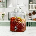 thumbnail image 3 of Style Setter, Square, Homestead Clear Glass Beverage Dispenser with Spigot, 2.5 Gallon, 3 of 5