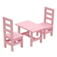 thumbnail image 3 of Walson 1:6 Maison de Poupée Miniature Table à Manger Chaises Ensemble Accessoires de Mobilier de Cuisine Rose, 3 of 6