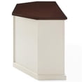 thumbnail image 3 of Crosley Furniture Shelby Meuble Télé d'Angle en Bois de 60 Pouces en Blanc et Acajou, 3 of 10