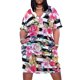 thumbnail image 2 of Lindo vestido de primavera con estampado floral y rayas de acuarela vestido holgado con bolsillos ropa de playa conjuntos elegantes para mujeres embarazadas, 2 of 7