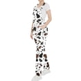 thumbnail image 4 of Cow Print Overalls for Women Fashion Animal Pants Cute Jumpsuits Bibs Coveralls, 4 of 8