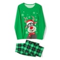 thumbnail image 4 of Meihuid Plus Size Christmas Pajamas for Family 2023,Funny Plaid Family Christmas Pjs Matching Sets Xmas Shirts and Pants Sets, 4 of 10