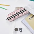 thumbnail image 6 of Yiaed Cute Rabbit Print Leather Pencil Case - Leather Pen Pencil Holder - Elegant & Practical Pencil Pouch for Work & Office, 6 of 7