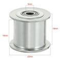 thumbnail image 5 of Uxcell 20T 5mm Bore 3mm Pitch Aluminum Toothless Timing Belt Pulley for 15mm Belt, 5 of 5