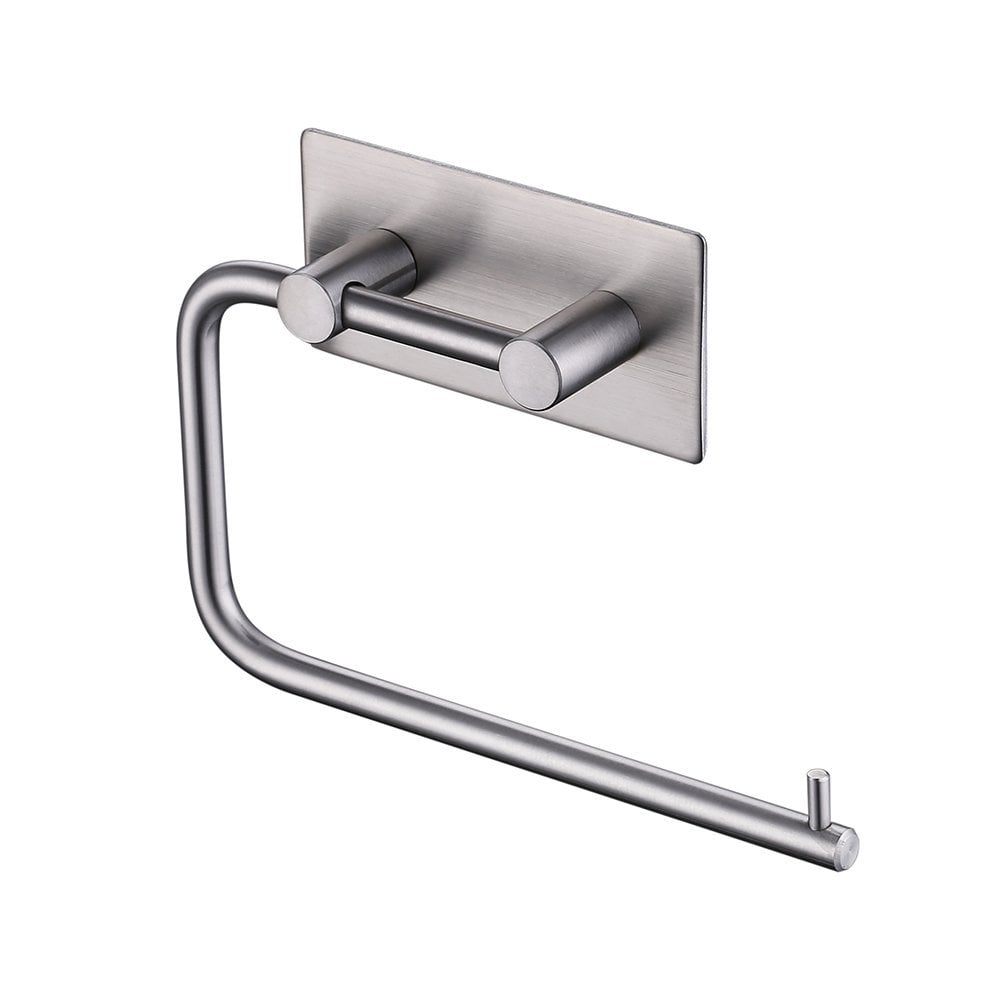 Polished Stainless Steel Toilet Roll Holder Self Adhesive Stick on A3203P 
