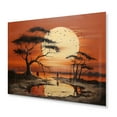 thumbnail image 2 of Designart "Tribal Sunset African I" African Tribal Metal Wall Art, 2 of 5