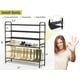 thumbnail image 5 of Organizador de Zapatos MISSLO de 3 Niveles Largo para Closets, Capacidad para 24 Pares, Negro, 5 of 7