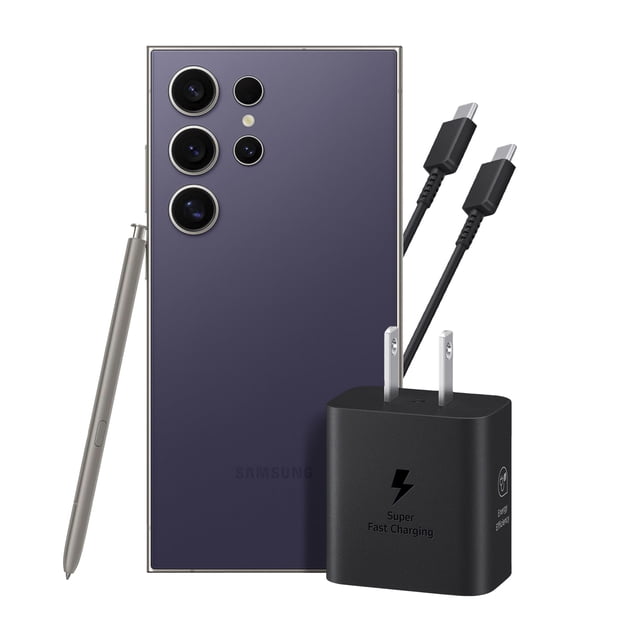 Samsung Galaxy S24 Ultra 12GB 512GB 5G Violeta + Adaptador 25W EP-T2510 Cable Negro