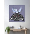 thumbnail image 2 of Jackalope Moon Poster Wall Art, Modern Wall Decor For Living Room Bedroom, 12x18 UNFRAMED, 2 of 3