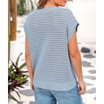 thumbnail image 3 of PRETTYGARDEN Womens Spring Tops Summer Shirts Crochet Cap Sleeve Sweater Pullover Cute Crew Neck Beach Cover Ups, 3 of 9