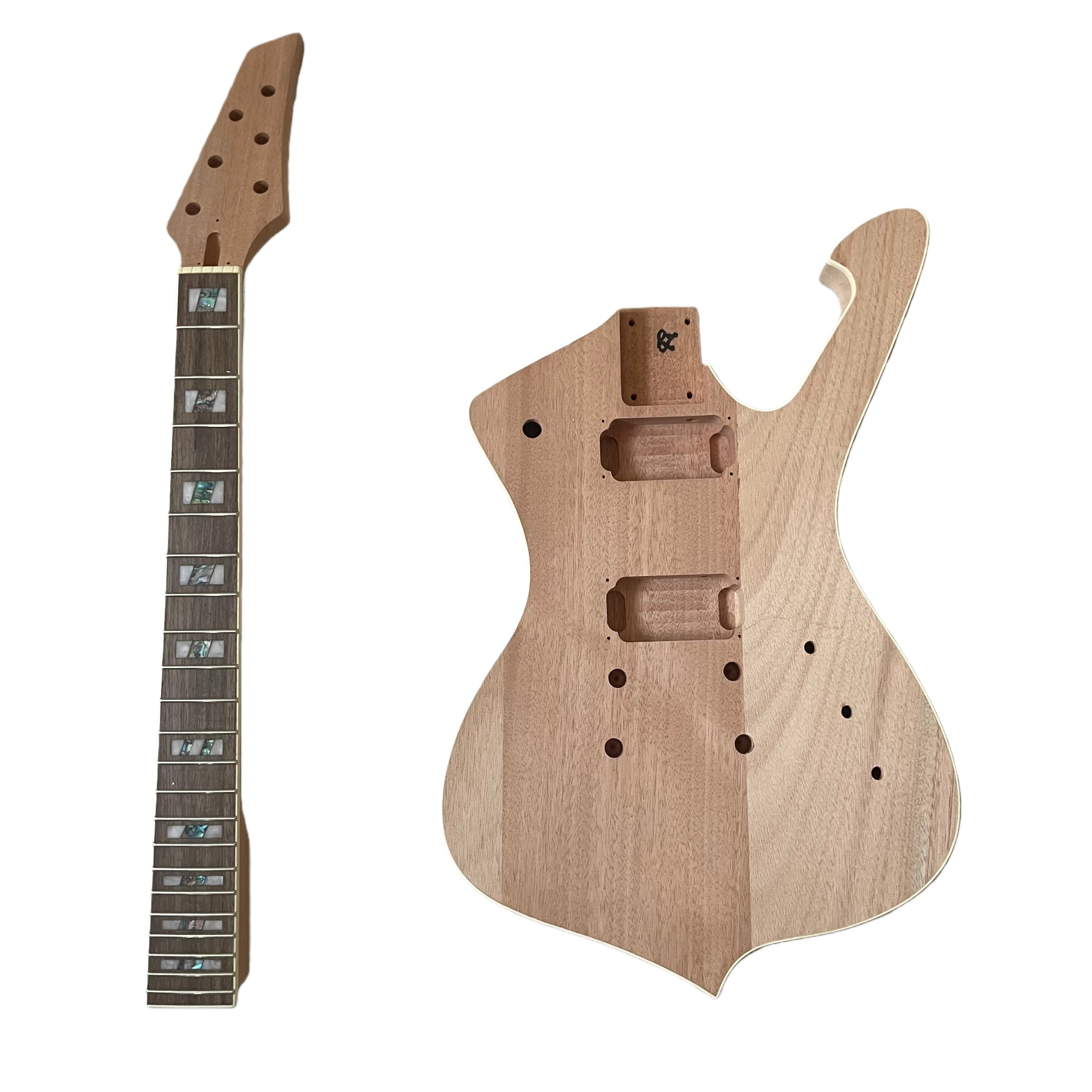 DIY Electric Guitar Kit Rosewood Fingerboard Mahogany Body ICE-Style 6-String Maverick